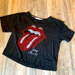 Rolling Stones crop shirt